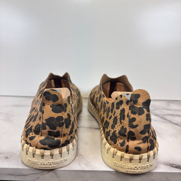 Ilse Jacobsen Tulip 139 Cheetah Print Perforated Slip On Shoes Womens Sz 42 READ - Picture 4 of 8